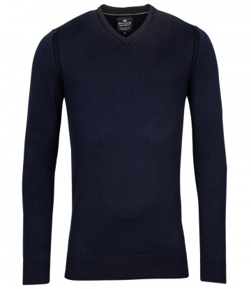 Baileys 128128 155 heren v hals trui donkerblauw v