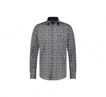 Fellows united overhemd drawing dark green 326521