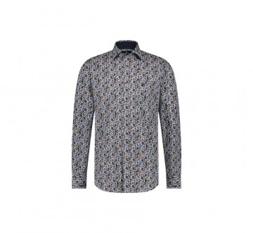 Fellows united overhemd leaves paysley mid blue 32