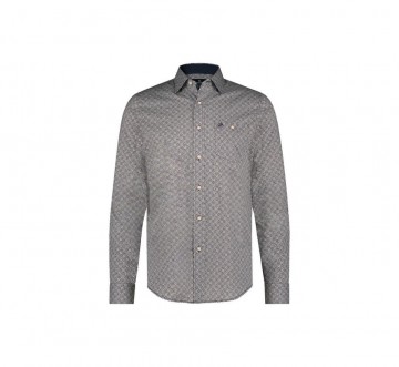 Fellows united overhemd mini leaves brown 326530 1