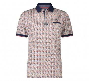 Fellows united polo rocks and blocks with zip red