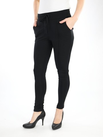 Travelstof broek zwart