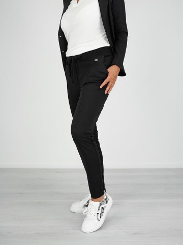 Zwarte travelstof broek angelle milan